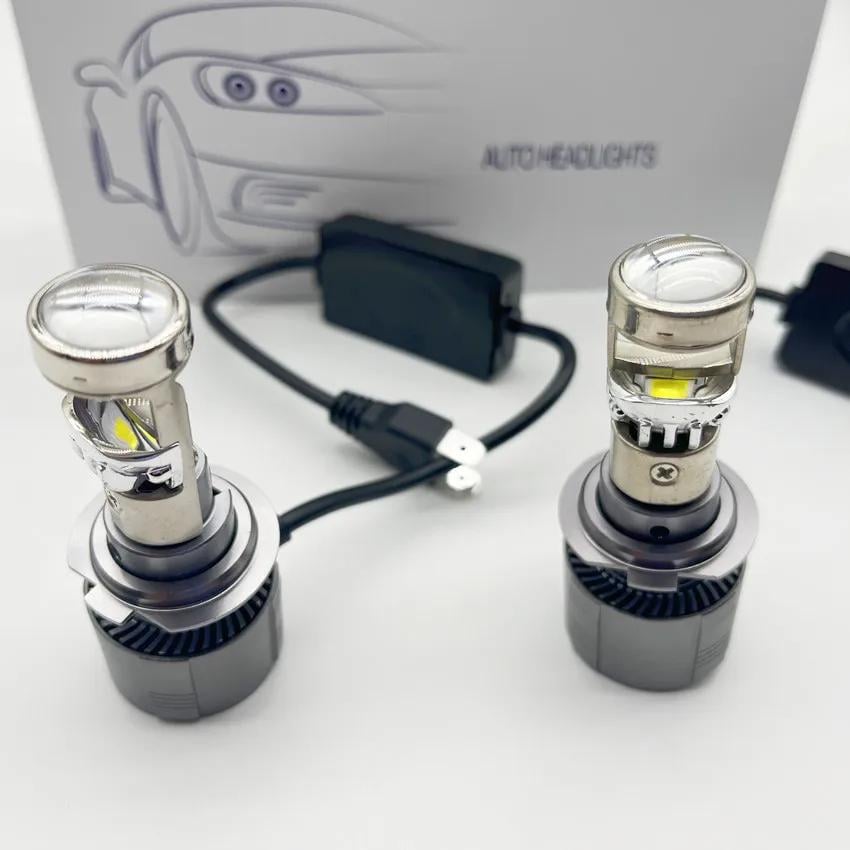 Автомобильные LED линзы Stella H7 mini 80W 6000K 2 шт. (60a)