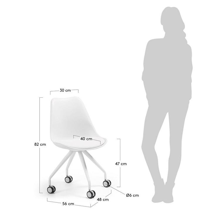 Стул LaForma LARS Белый (C975U05) - фото 4 Стул LaForma LARS Белый (C975U05) - фото 4