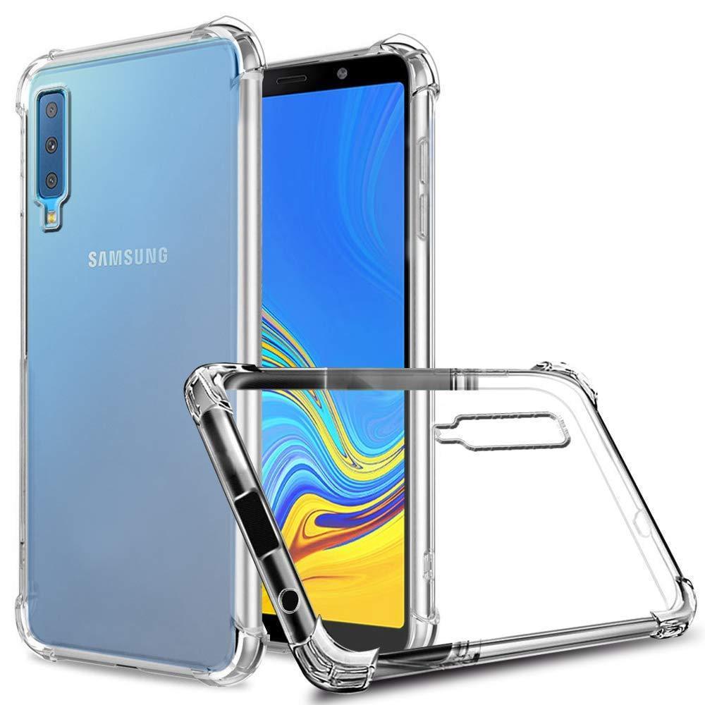Прозрачный чехол UltraAir OneCam для Samsung Galaxy A7 2018 A750 (усиленный углами) (07920)