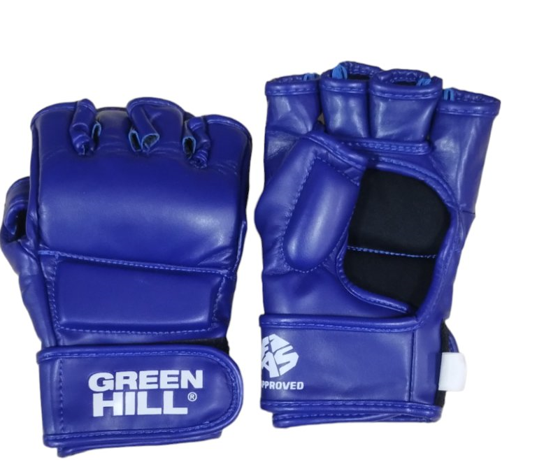 Рукавички для бойового самбо Green Hill MMR-0027 ліцензовані FIAS PU M Синій (8585053829516)