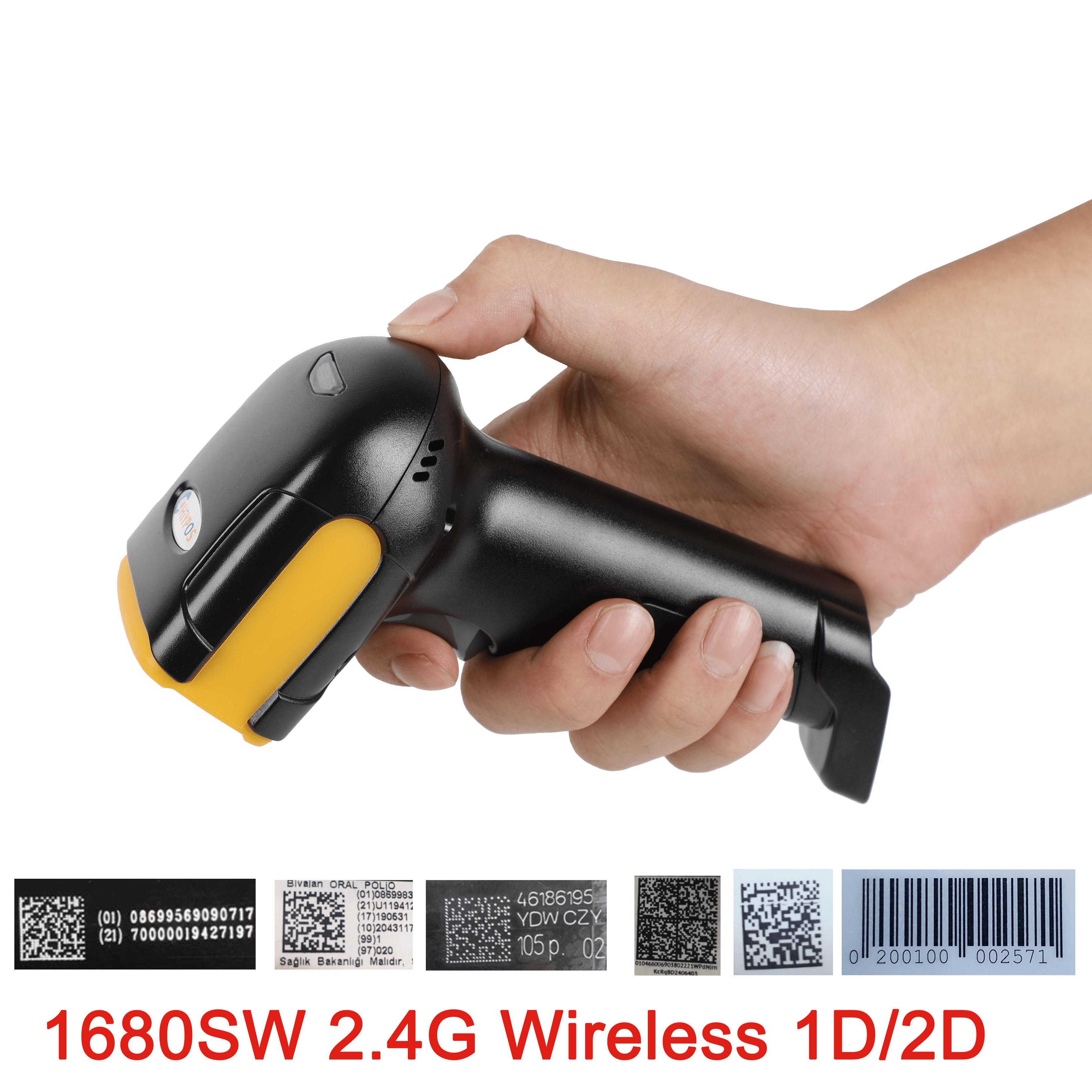 Сканер штрих кодов ручной 2D CHIYI 1680SW с USB и беспроводным подключением 2.4 GHz/QR для магазина/склада/кассы (ART-15735) - фото 5