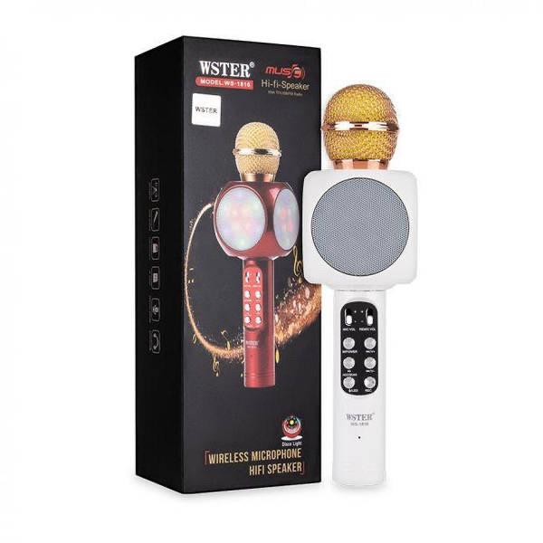 Караоке-микрофон беспроводной Wster Bluetooth - фото 3 Караоке-микрофон беспроводной Wster Bluetooth - фото 3