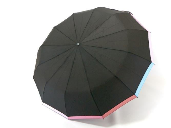 Зонтик женский автомат Frei Regen fcre 5506 на 12 двойных спиц Черный (30222741) - фото 2