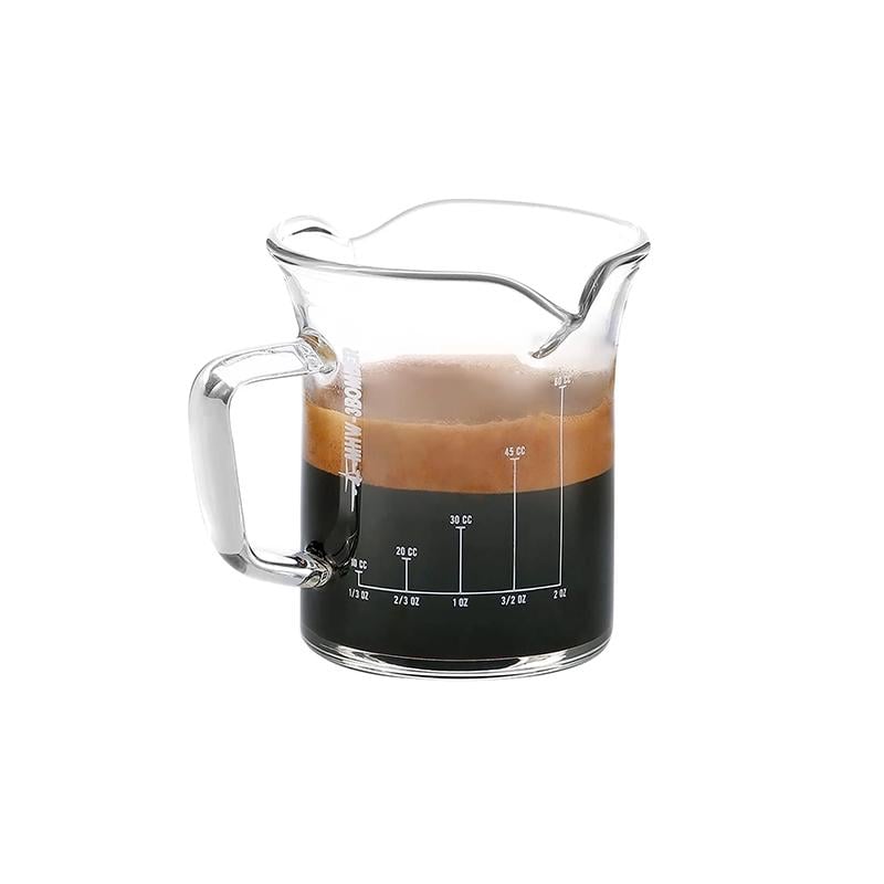 Мерная чашка для эспрессо с двойным носиком MHW-3BOMBER Glass Measuring Cup 80 мл (G5061)