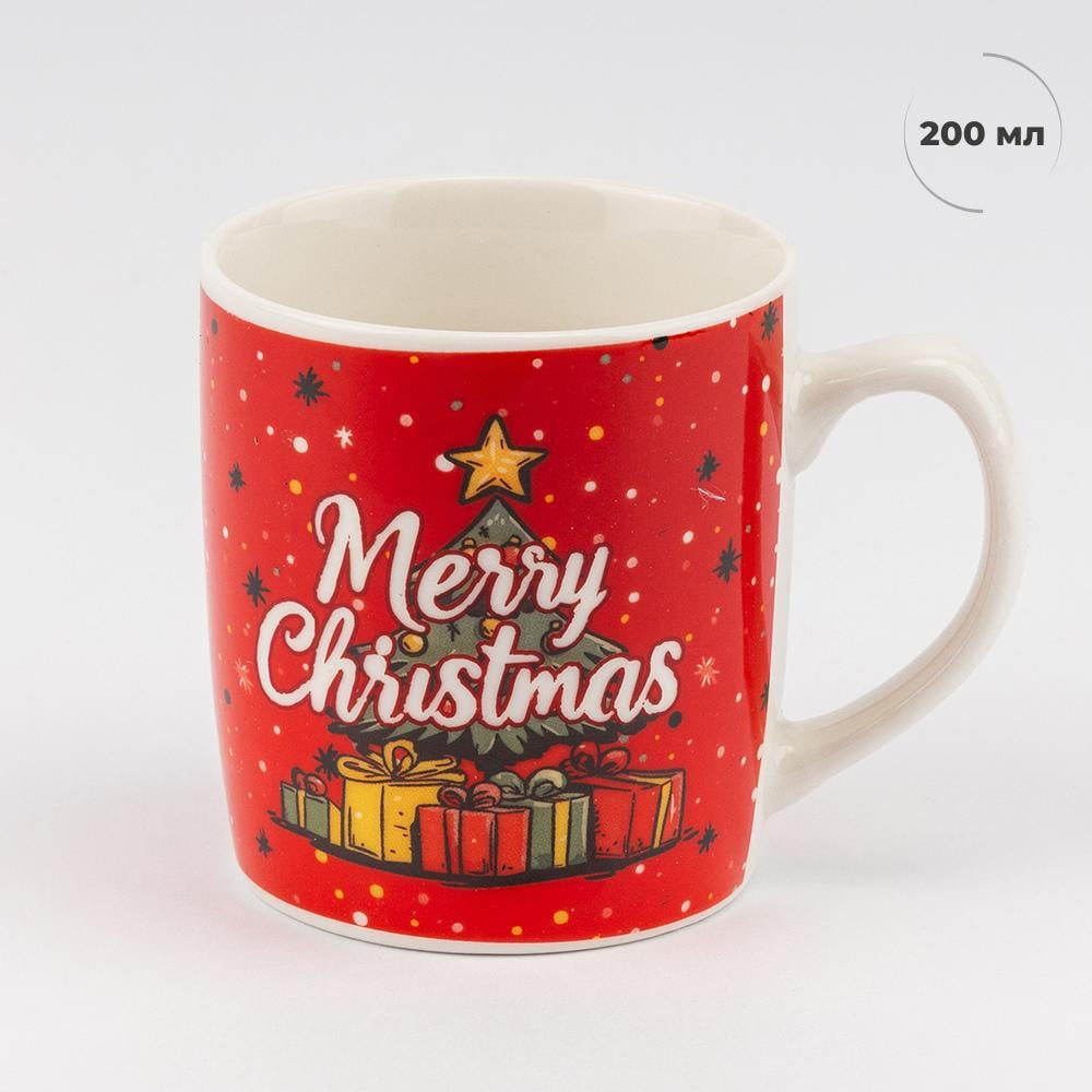 Чашка з ложечкою Подарунки під ялинкою 200 мл (9250-015) - фото 4 Чашка з ложечкою Подарунки під ялинкою 200 мл (9250-015) - фото 4