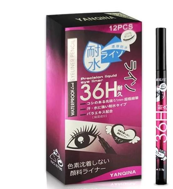 Карандаш-подводка для глаз YANQINA EyeLiner Pencil водостойкий 2,5 г Черный