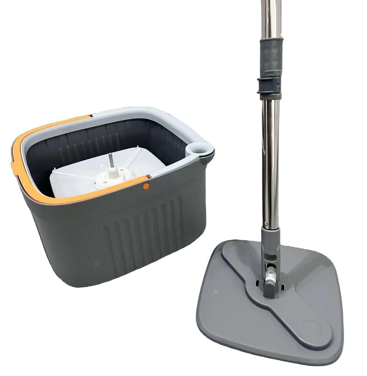 Швабра с отжимом и ведром Green Home Square с двумя сменными мопами (27859738)