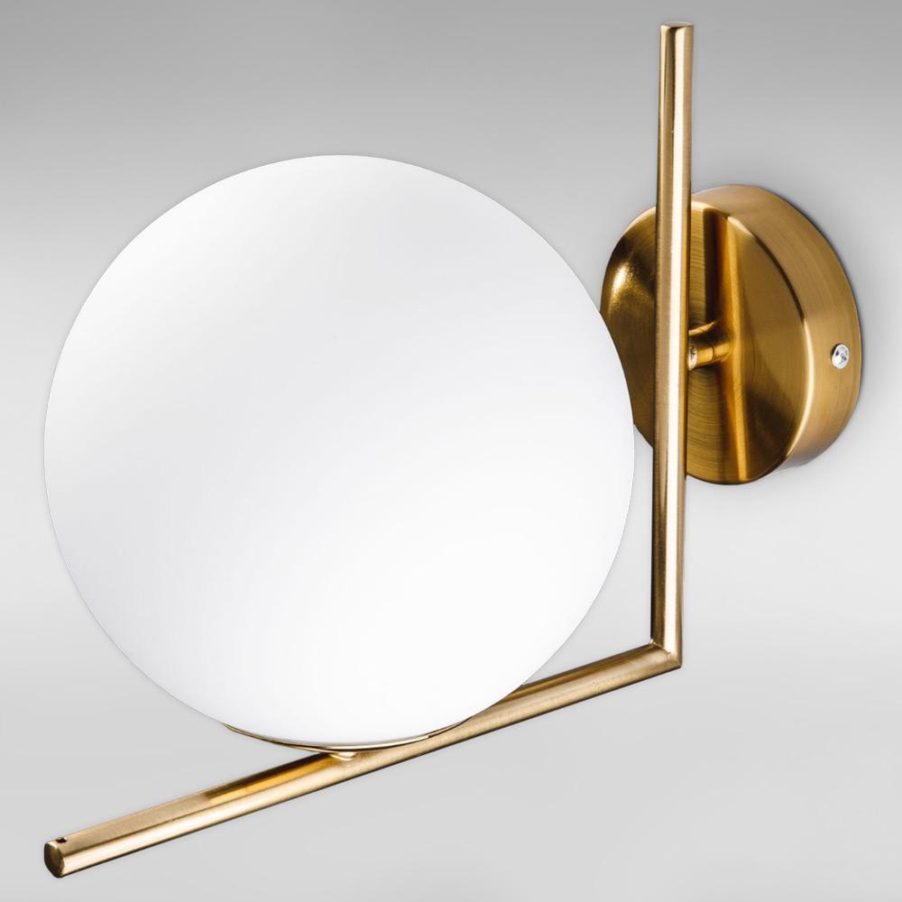 Светильник настенный Light House DL-18544/1W Латунь/Белый