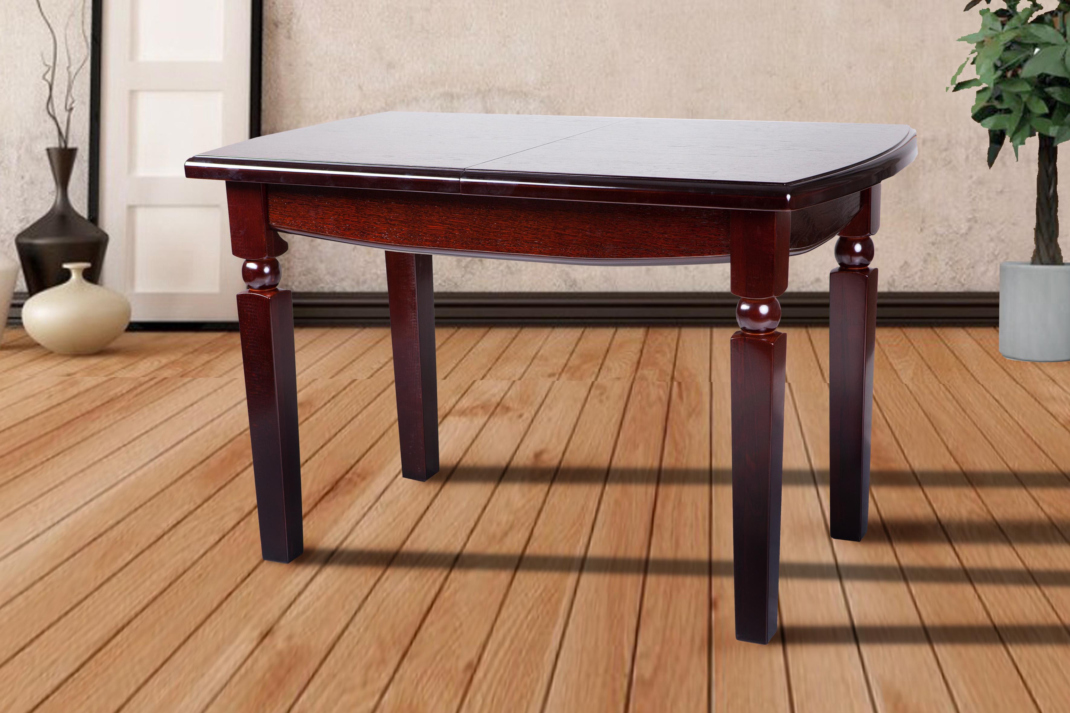 Стол обеденный раскладной деревянный Кайман 70х120+40 см Каштан (16918918) Стол обеденный раскладной деревянный Кайман 70х120+40 см Каштан (16918918)