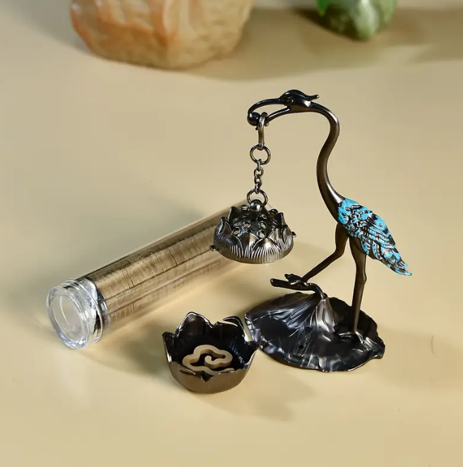 Курильница для благовоний Птица с Лотосом 12х6,6 см (EG13280)