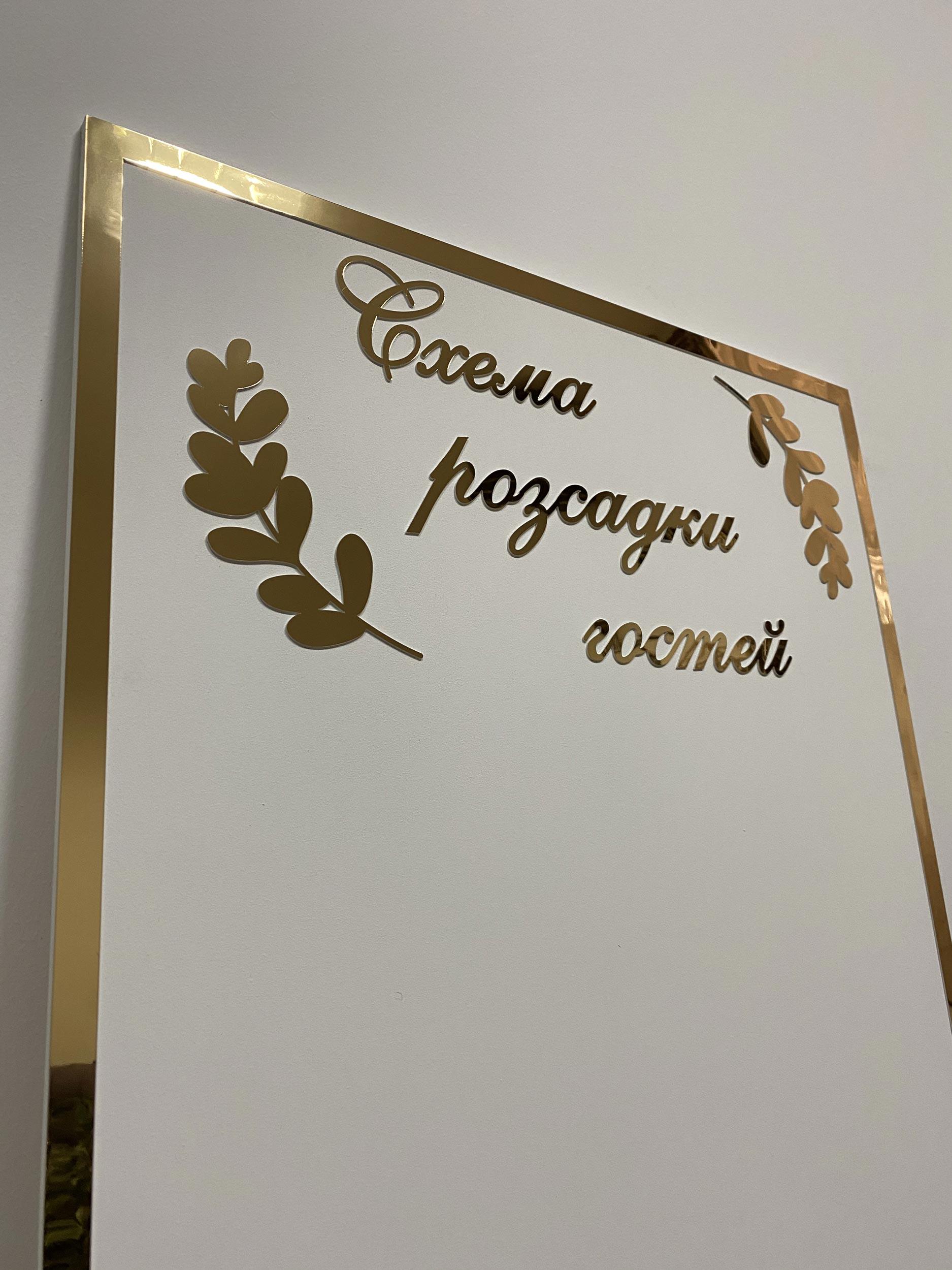 План розсадки для гостей на весіллі Manific Decor 50х70 см (32.003) - фото 2