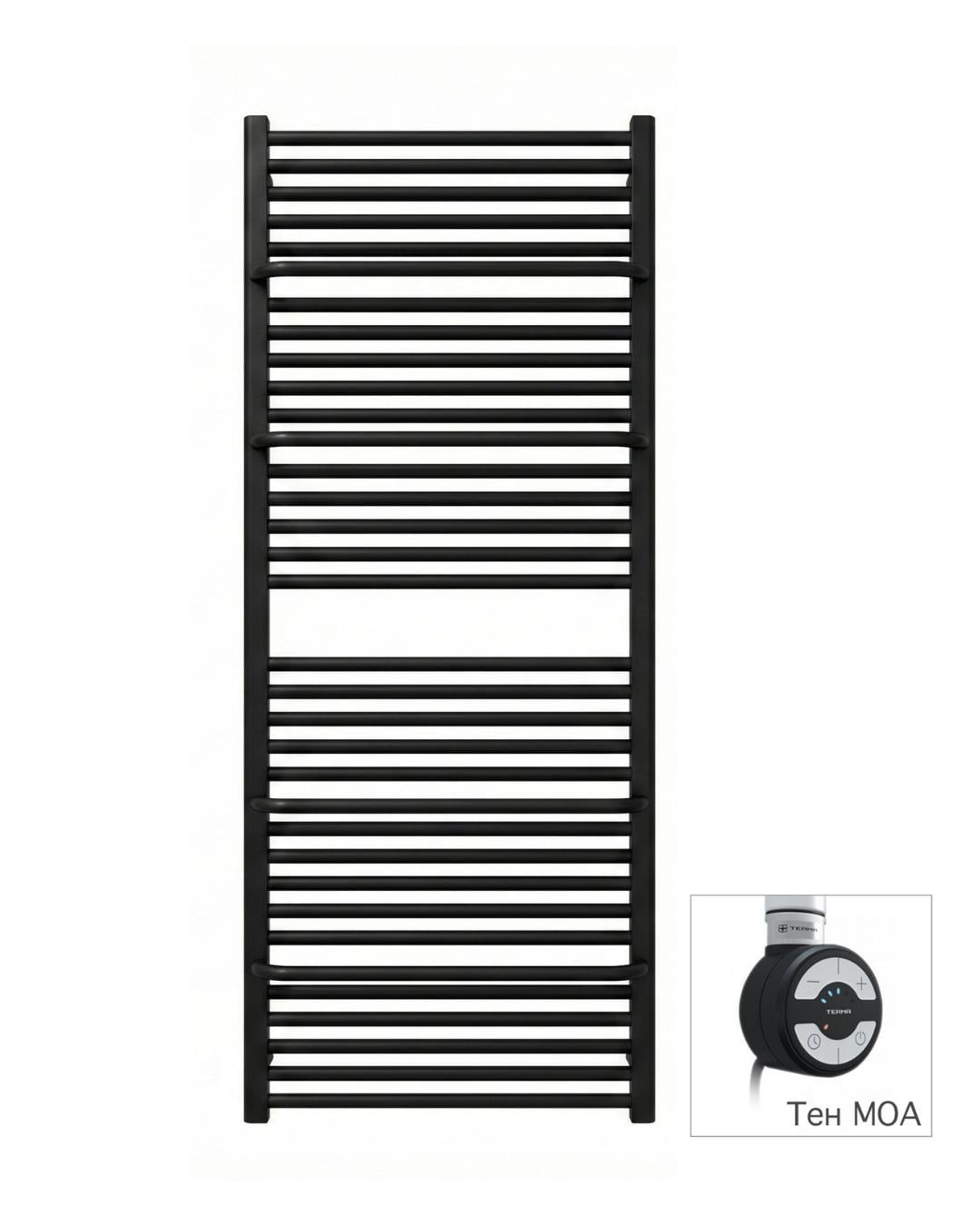 Полотенцесушитель электрический Terma LIMA с ТЭНом MOA 1460x600 мм Black Mat (877)