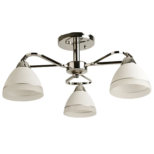 Люстра Svet с тремя плафонами под лампу Е27 Белый (SH-8092/3 CR)