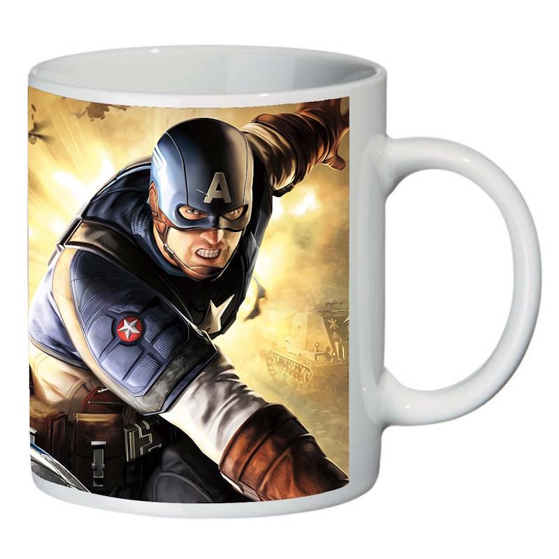 Чашка с принтом Капитан Америка 001 (2404220280)