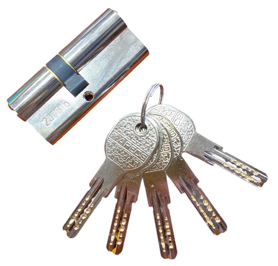 Цилиндр для замков Apecs Premier QM 70 30х40 мм NI (5516)