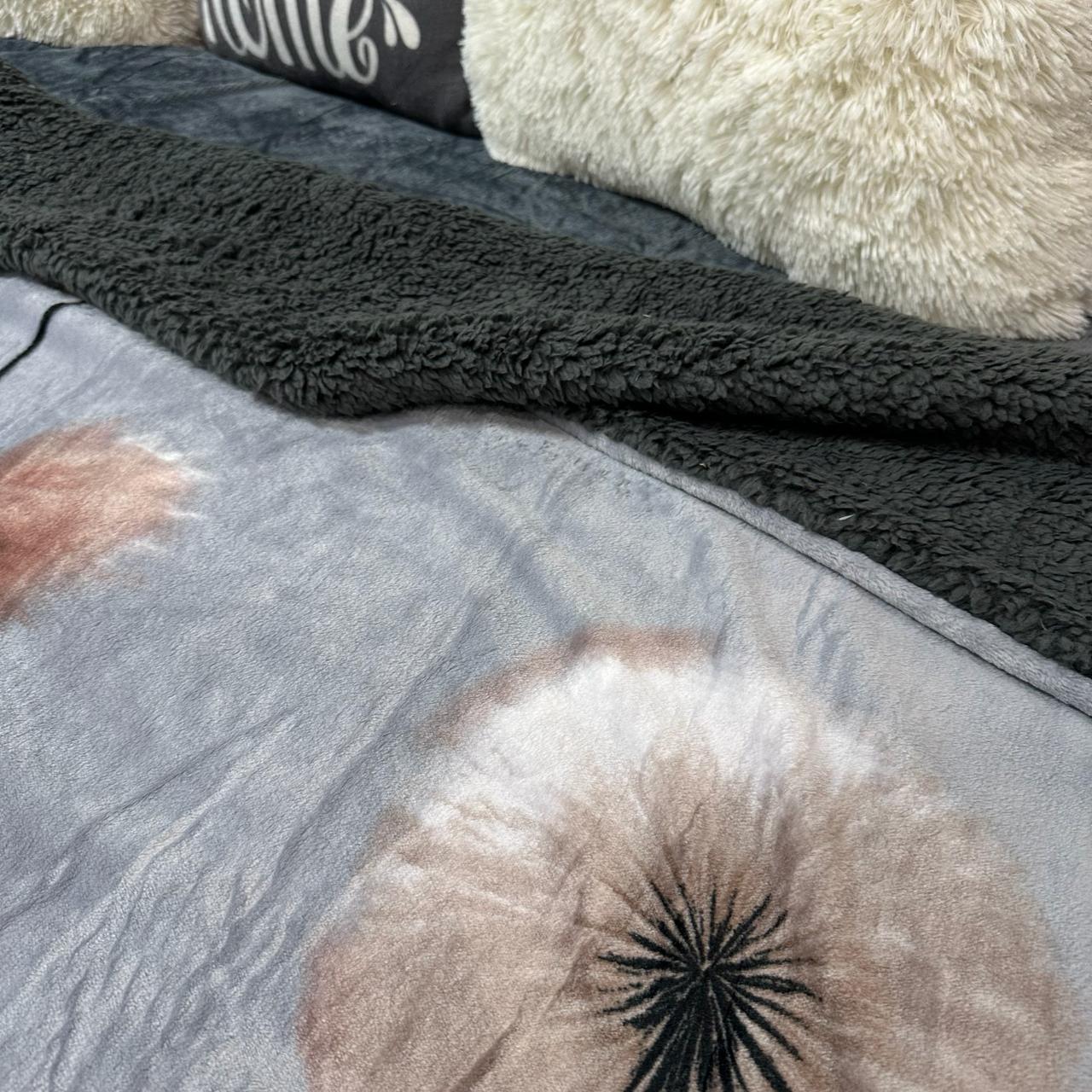 Плед-покривало двосторонній з малюнком 200х220 см Темно-сірий (PL-2-7) - фото 3 Плед-покривало двосторонній з малюнком 200х220 см Темно-сірий (PL-2-7) - фото 3