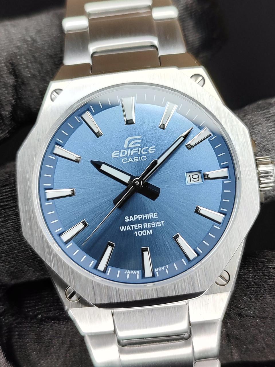 Наручные часы мужские Casio EFR-S108D-2A Edifice с сапфировым стеклом/стальным корпусом/водозащитой 100 м Синий (2733855675)