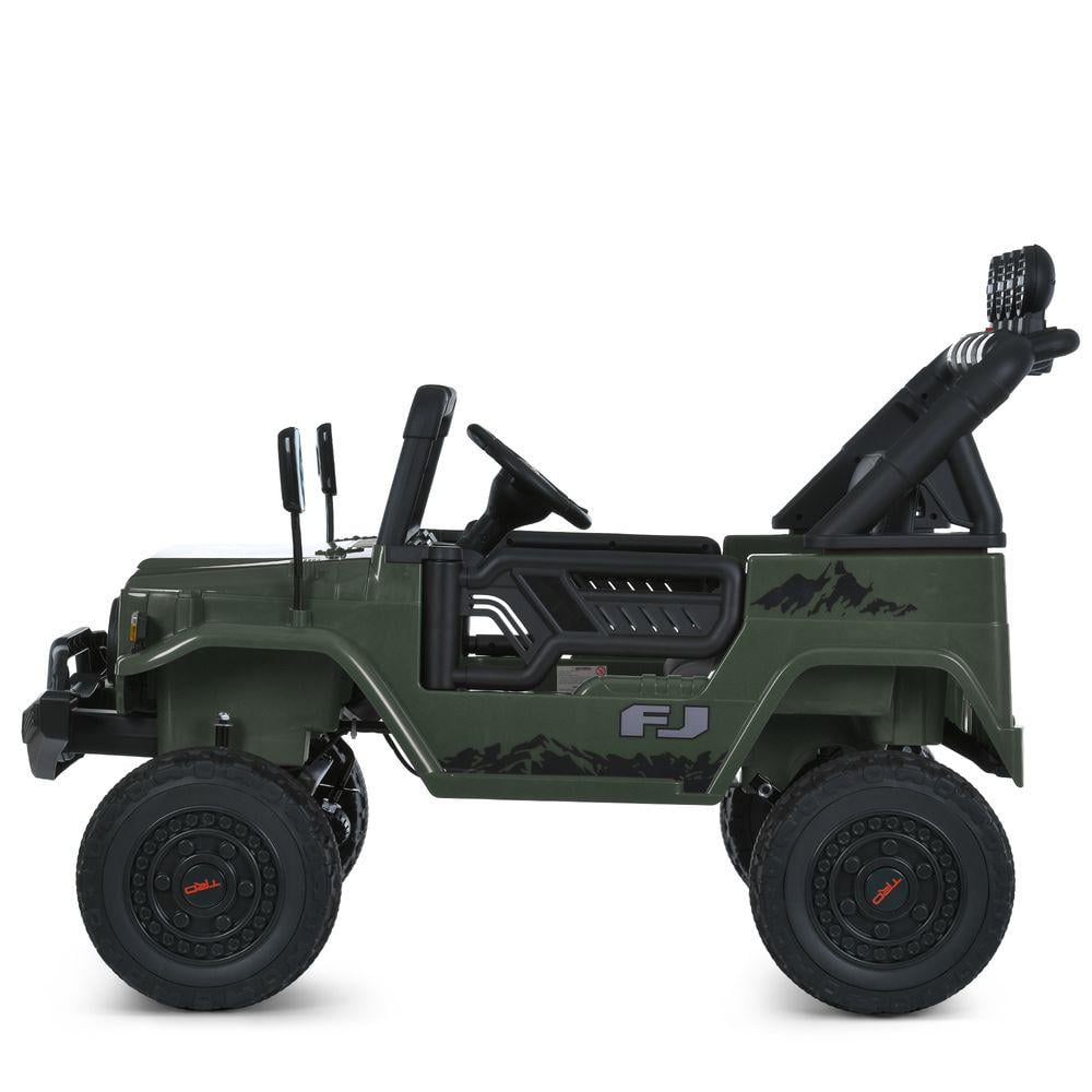 Дитячий електромобіль Bambi Jeep Toyota 2566AEBLR 4W Темно-зелений - фото 3 Дитячий електромобіль Bambi Jeep Toyota 2566AEBLR 4W Темно-зелений - фото 3