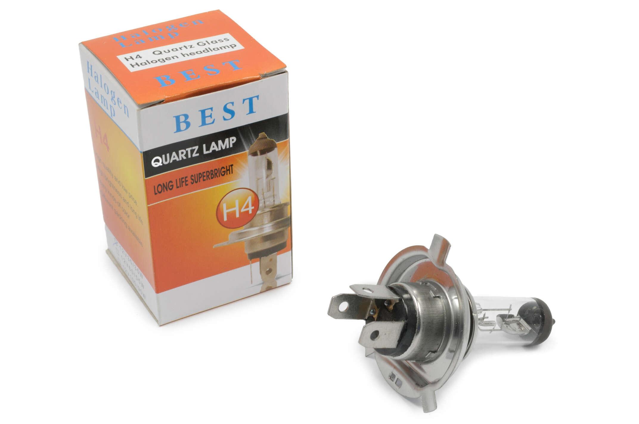 Лампа BEST H4 12V 35W/35W Белый (H-68) Лампа BEST H4 12V 35W/35W Белый (H-68)