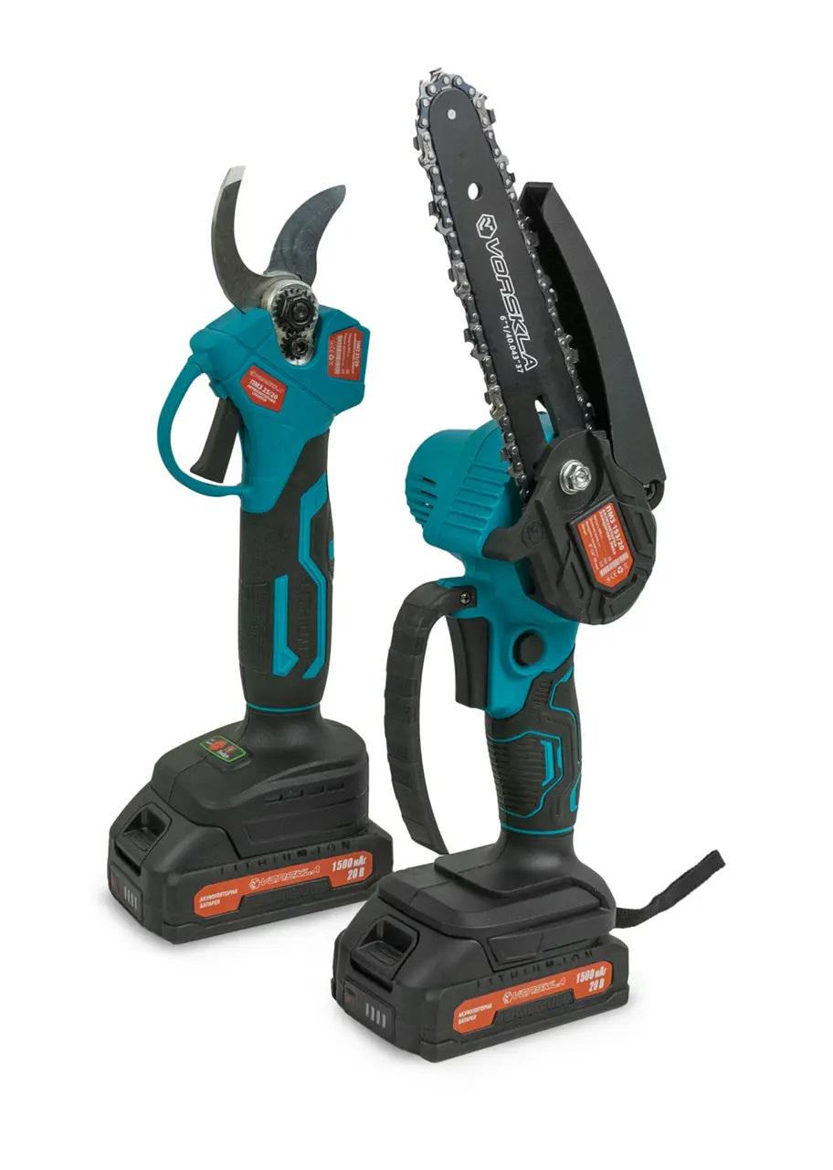 Комплект аккумуляторного инструмента Vilmas VORSKLA секатор/мини-пила/2 аккумулятора/зарядное устройство (4801001)