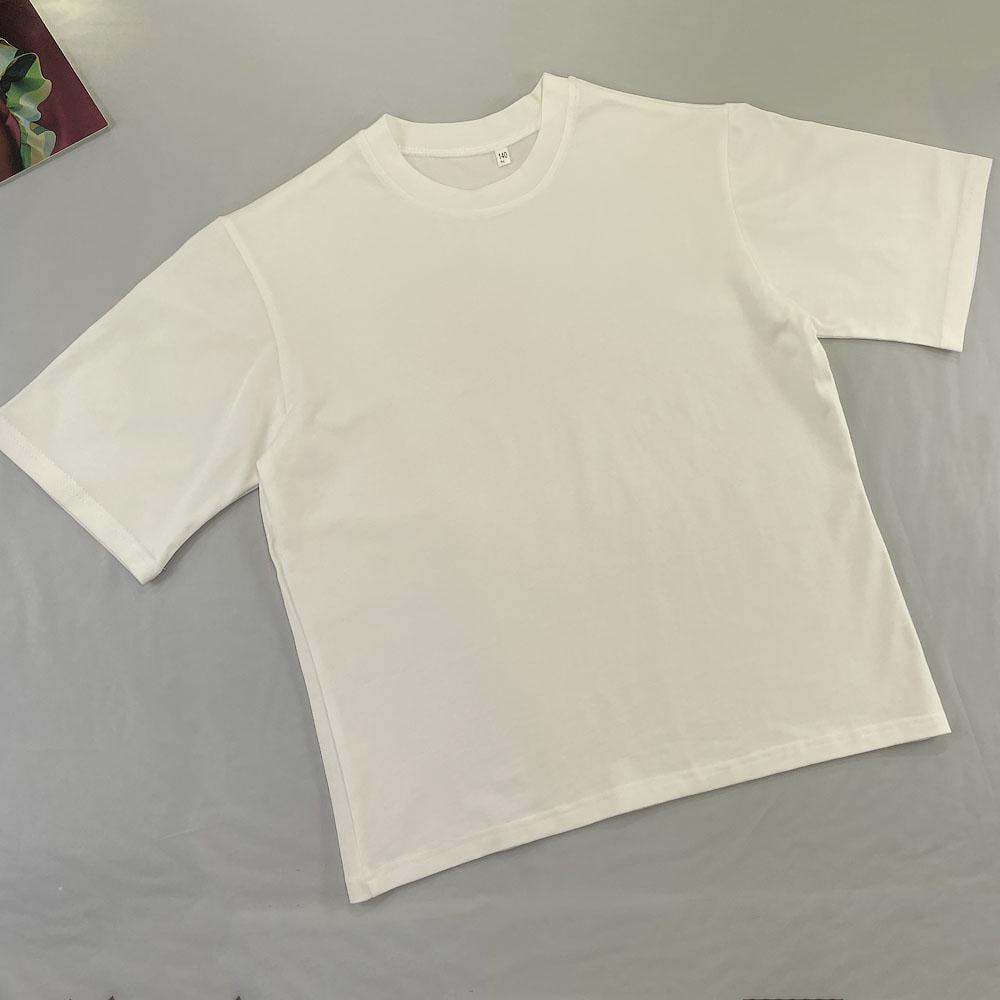 Футболка для дівчинки базова оверсайз 1904 140 см Молочний