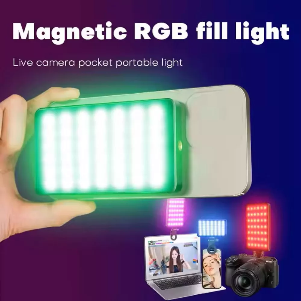 Свет накамерный M20 RGB 114 LED 22 эффекта 3000 mAh (782954) - фото 6