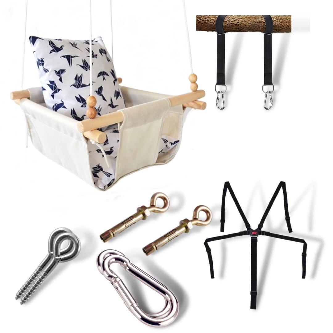 Дитяча гойдалка Infancy Орігамі Синій/Молочний (9677831)