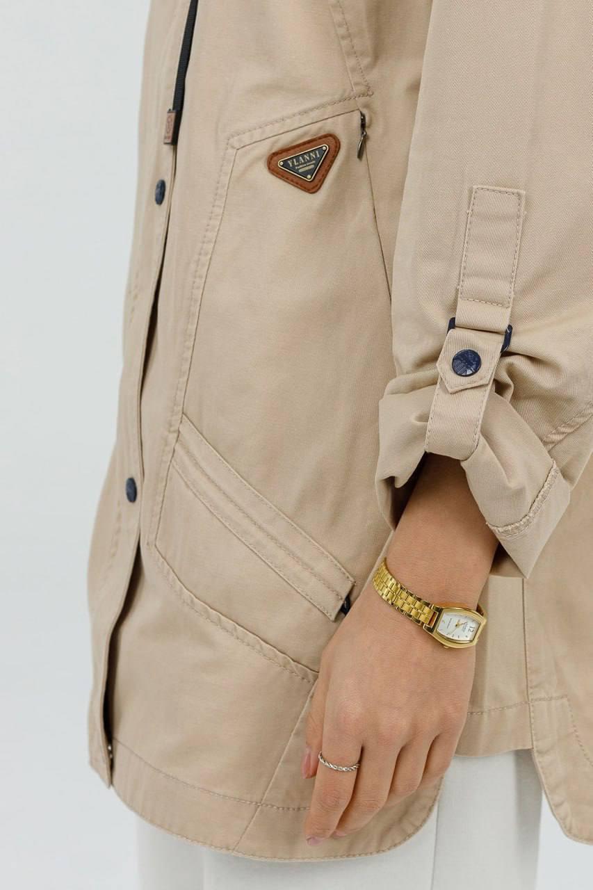 Вітровка жіноча 7XL Бежевий (349a/7XL) - фото 6