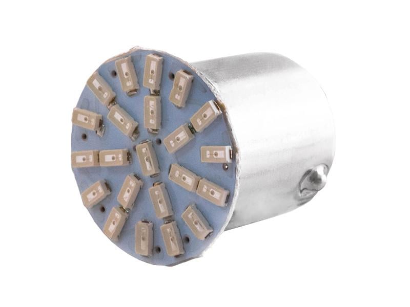 Автолампа светодиодная T25 P21W 1156 12 В SMD3014-22led Желтый (2777)