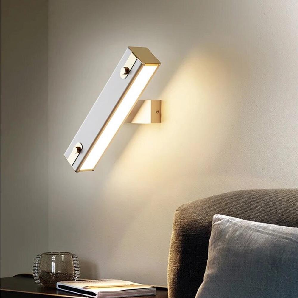 Бра Line.F W 081-300 WT+GD настенное поворотное Белый (2624_5714)