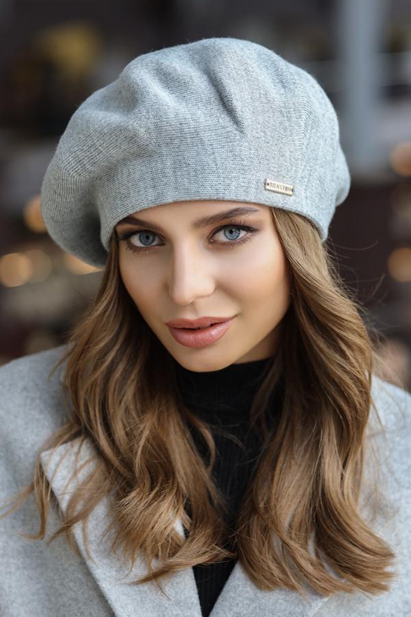 Берет Braxton Карнелия женский Светло-серый (6018)