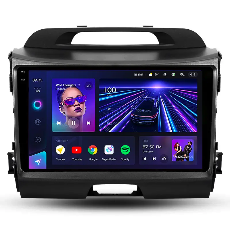Автомагнитола штатная Teyes для Kia Sportage 3 SL 2010-2016 Android CC3 2K 6/128G Wi-Fi/4G вариант A