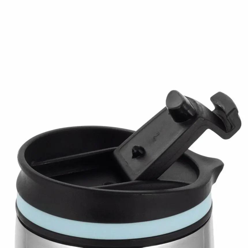 Термокухоль із силіконовою TPR-вставкою Kamille KM-2155 із нержавіючої сталі 320 мл Сталевий/Блакитний (150-84-2155.3) - фото 4 Термокухоль із силіконовою TPR-вставкою Kamille KM-2155 із нержавіючої сталі 320 мл Сталевий/Блакитний (150-84-2155.3) - фото 4