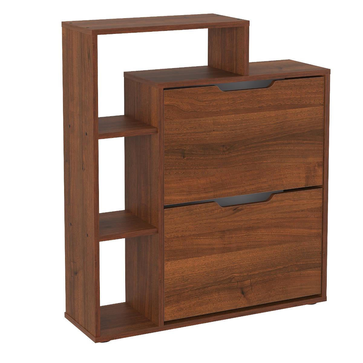 Тумба для взуття Компаніт ТО-21 79,1х24х91,5 см Горіх еко (26590024)