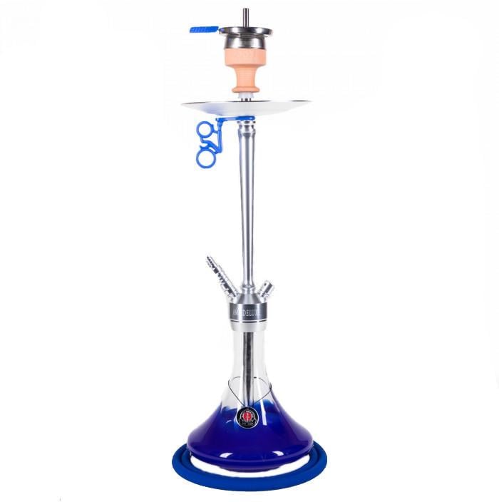 Кальян Amy Deluxe 066.01 Alu Deluxe Silver/Blue (AOALU-BU)