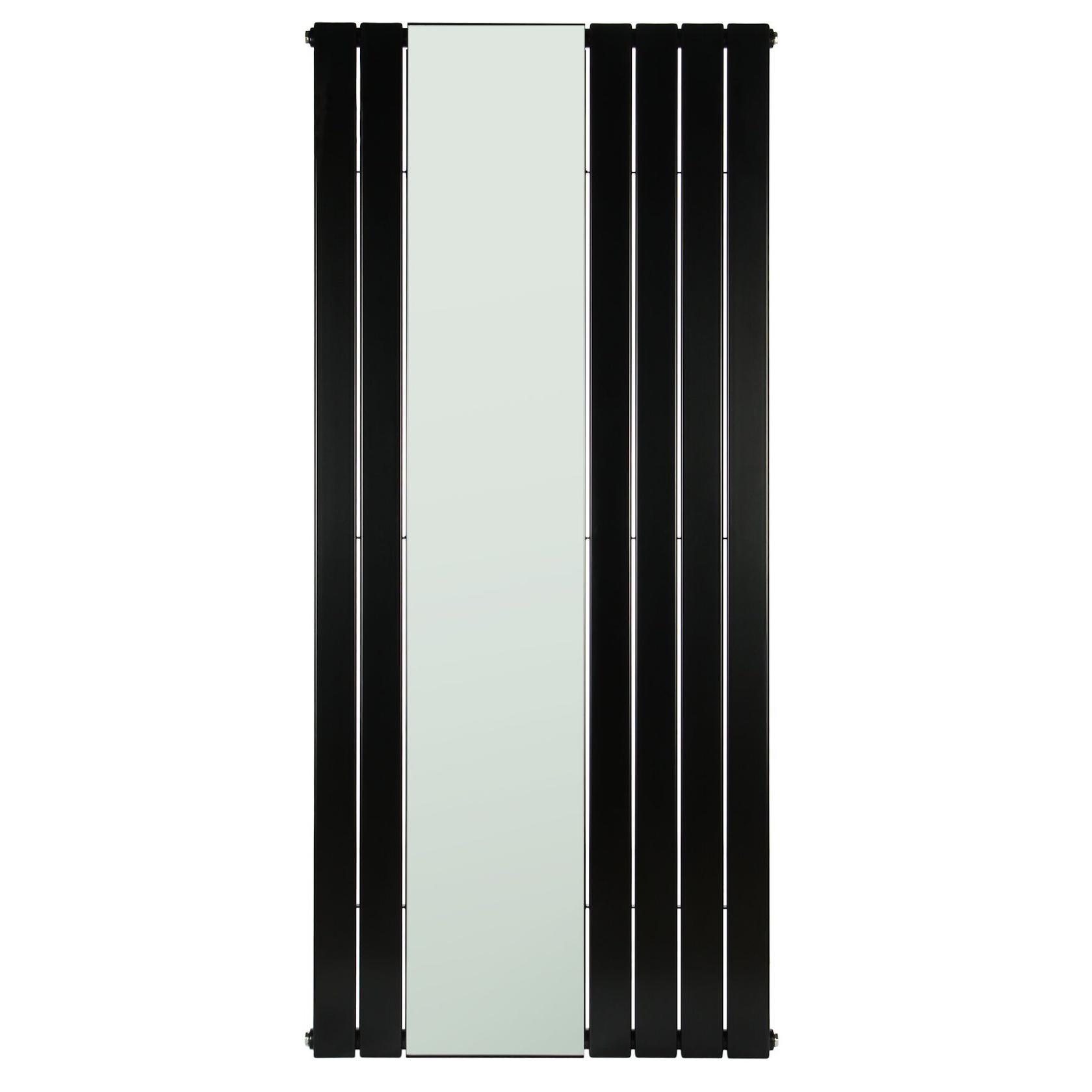 Радиатор дизайнерский вертикальный Betatherm Mirror с зеркалом 1800x750 мм Черный матовый (BT-LE 1180/10 9005M 99)