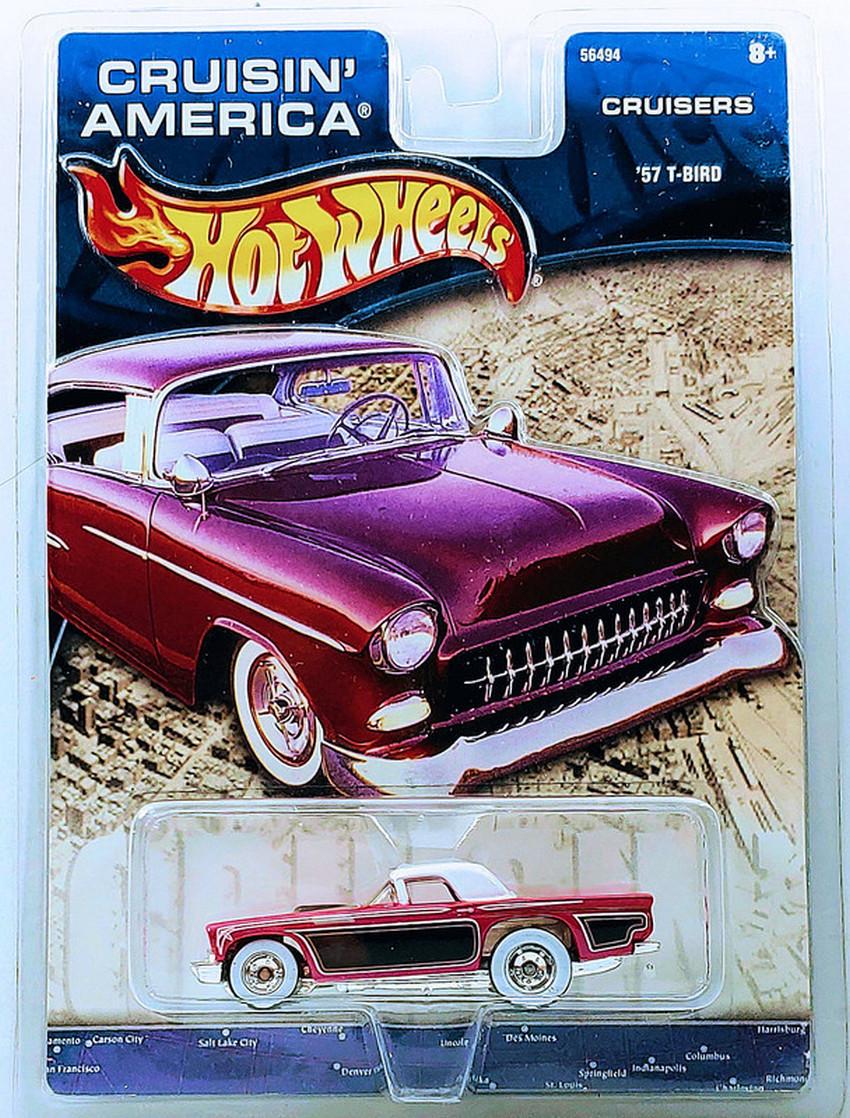 Іграшкова машинка Hot Wheels Premium Ford 57 T-Bird 2002 Cruisin America Cruisers (56494) Іграшкова машинка Hot Wheels Premium Ford 57 T-Bird 2002 Cruisin America Cruisers (56494)