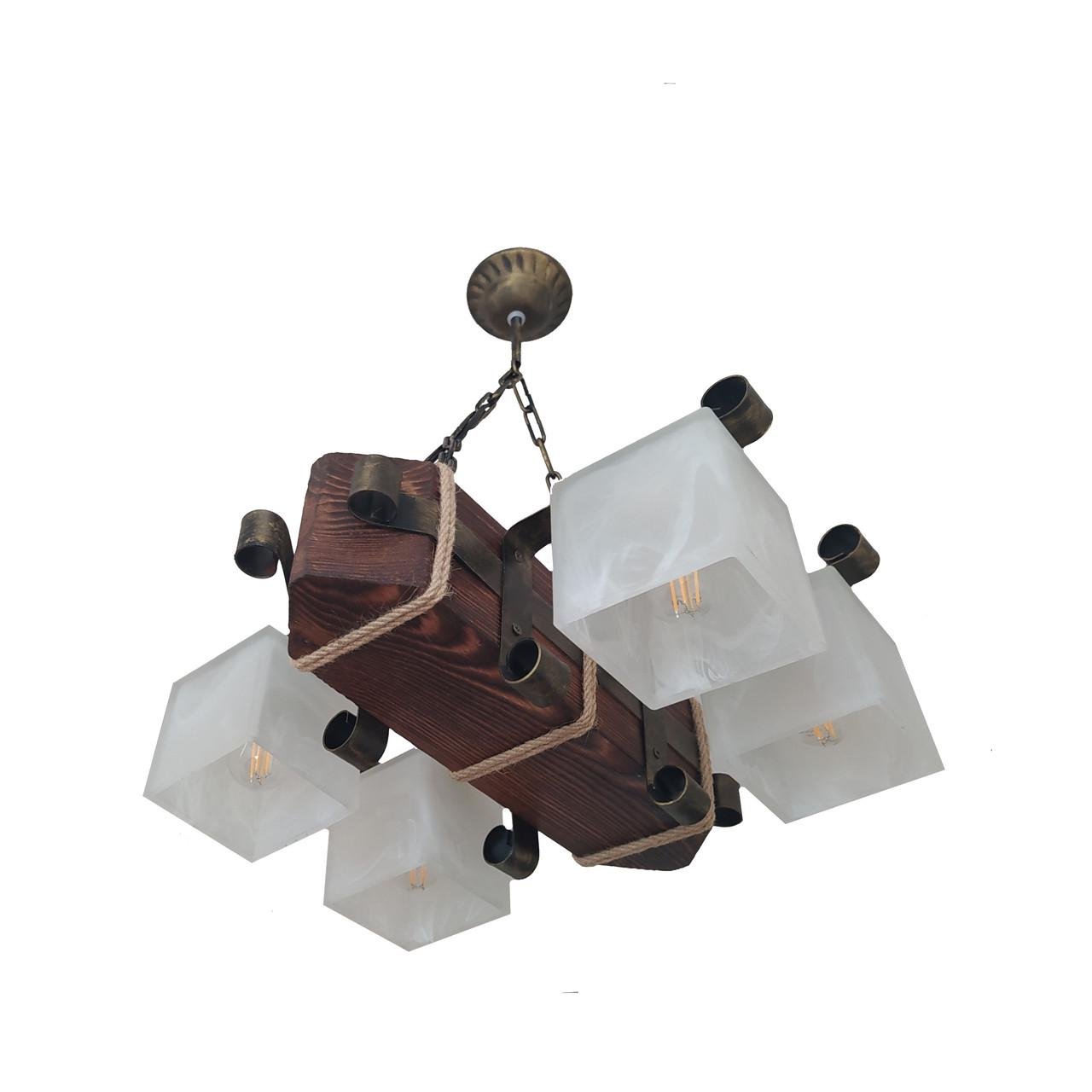 Люстра підвісна дерев'яна Lighthouse LPR-20115/4P Коричневий/Бронзовий/Білий (112191) Люстра підвісна дерев'яна Lighthouse LPR-20115/4P Коричневий/Бронзовий/Білий (112191)