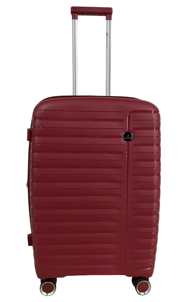 Чемодан средний Madisson Snowball 51203 полипропилен M Бордовый