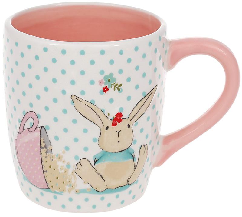 Набор чашек Живопись Зайчонок керамика 400 мл 2 шт.