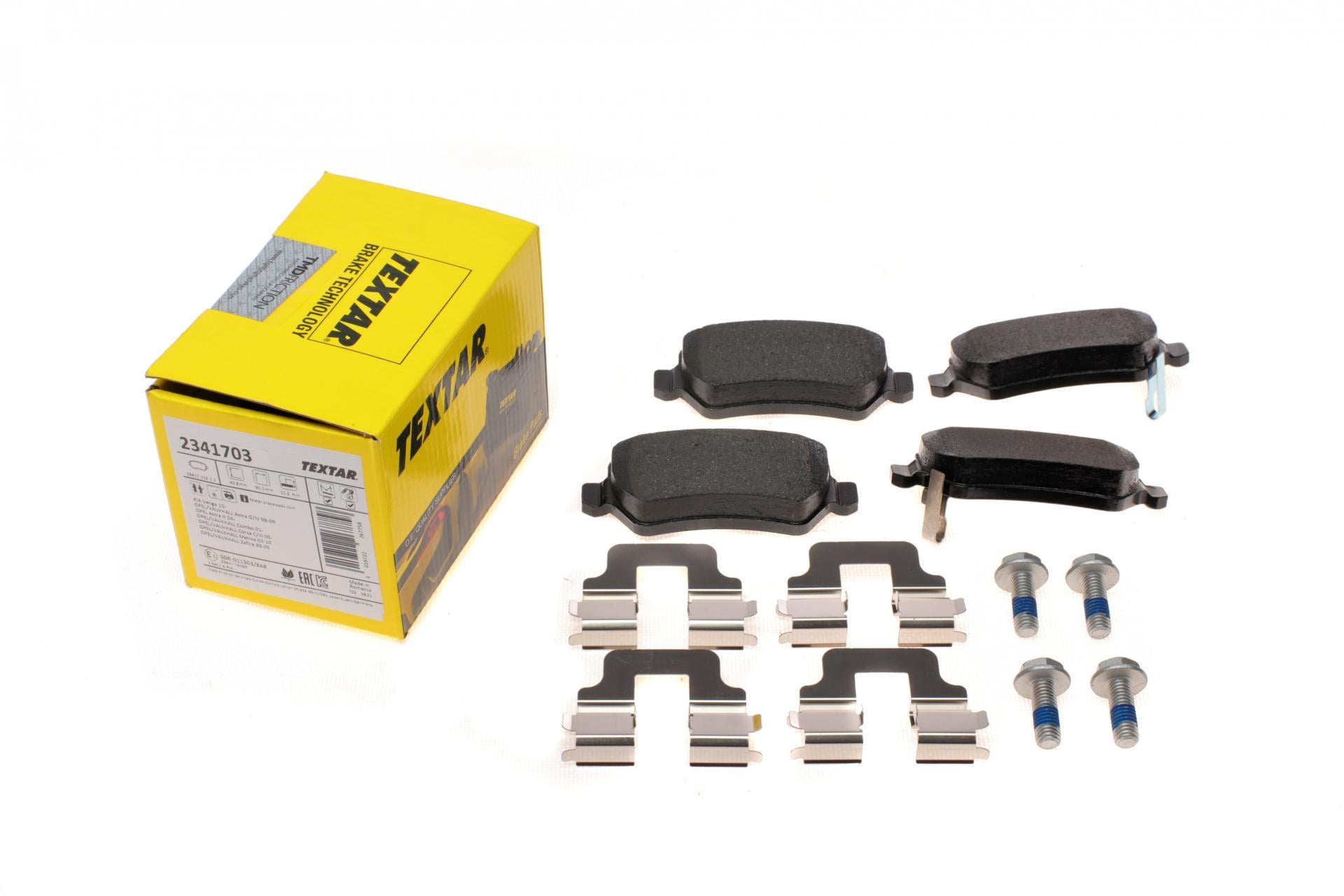 Колодки тормозные задние TEXTAR для Opel Astra G/H/Combo 01- /Kia Venga Lucas (2341703)