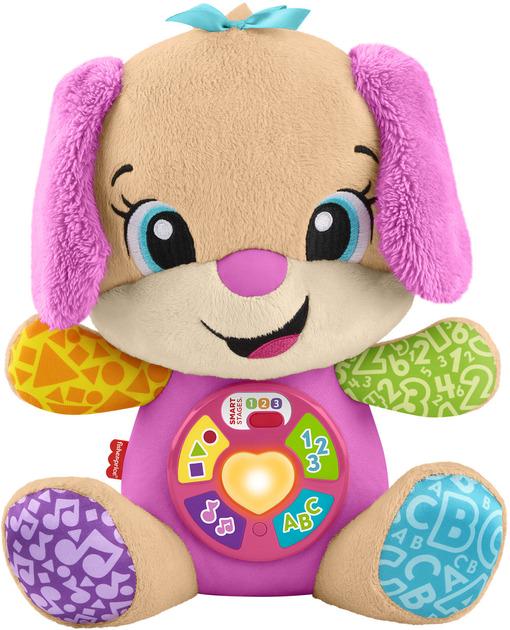 Игрушка Сестренка умного щенка Fisher-Price с технологией Smart Stages многоязычная (JFD32)
