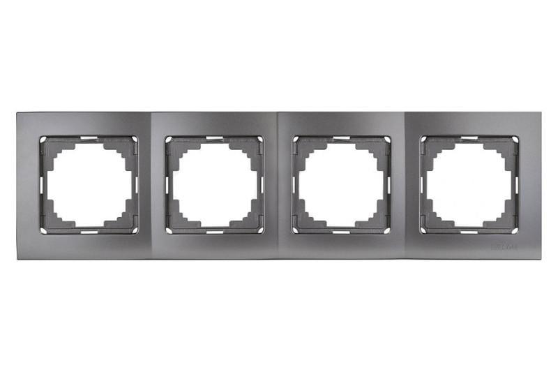 Рамка четырехместная Nilson Touran Антрацит (00000011930)