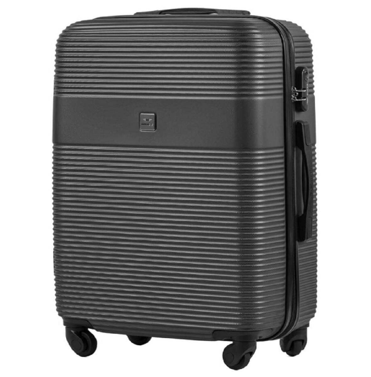 Чемодан Wings 5398 маленький пластиковый Графитовый (Wp00567)