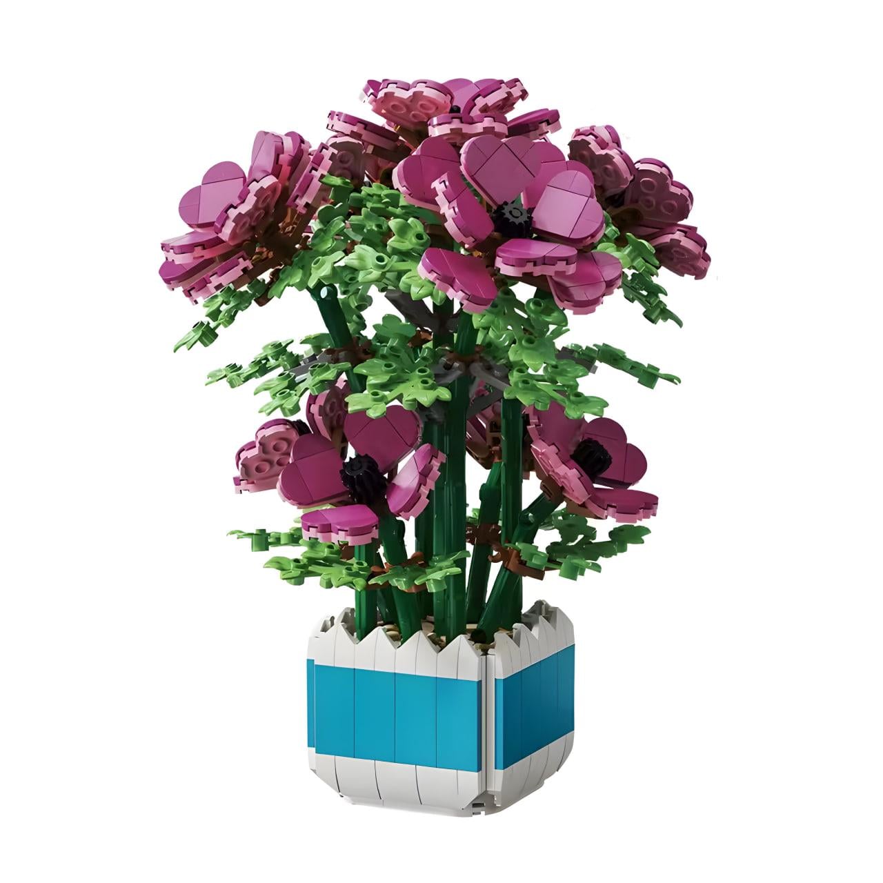 3D-конструктор Flowers Розовый орхидея 1067 деталей (25-133)