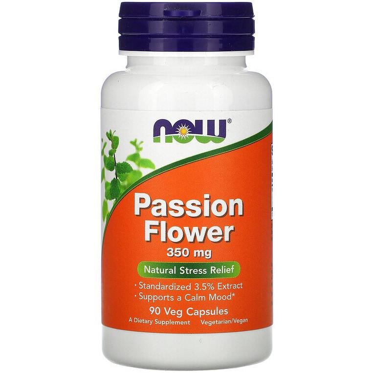 Пасифлора NOW Foods Passion Flower 350 мг 90 капсул (1033854200)