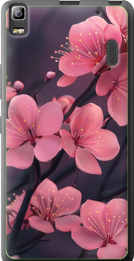 Чехол на Lenovo K3 Note K50-T5 Пурпурная сакура (6075u-141-42517)