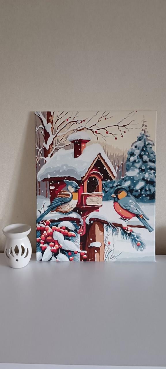 Картина по номерам Ideyka Ласкости птичек 40х50 см (KHO6532) - фото 2