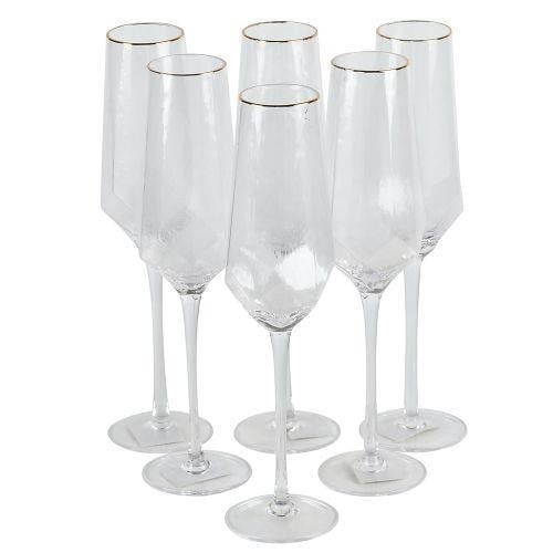 Набір келихів для шампанського Stenson Crystal 300 мл 6 шт. (31922174)