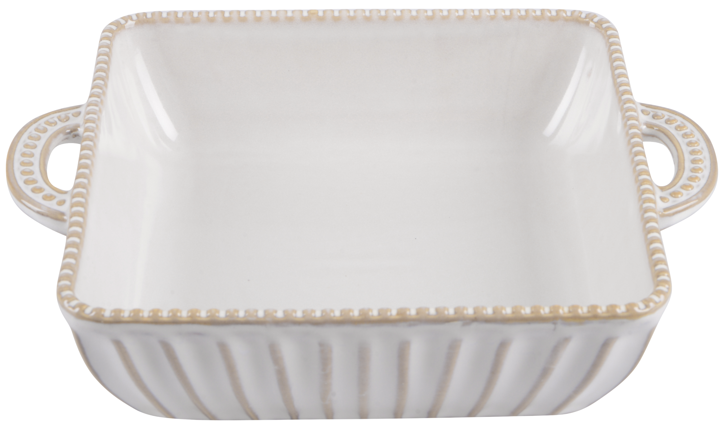 Форма для випікання Limited Edition Allegra Biege квадратна керамічна 21x16,5x5 см (GJH011-21-2-129)